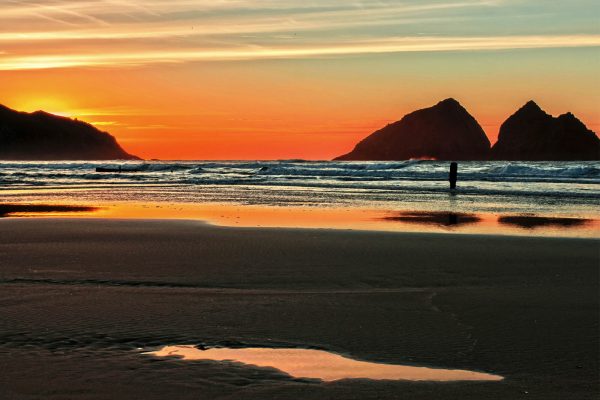 wreck sunset  600x400 - 'Bay of Dreams' Holywell Bay