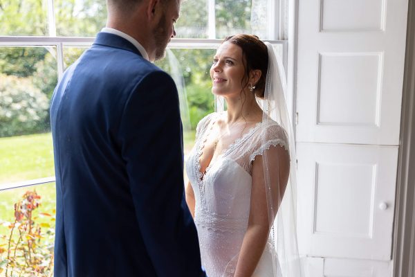 wedding cermony at treseren cornwall
