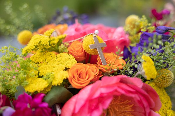 wedding cermony at treseren cornwall
